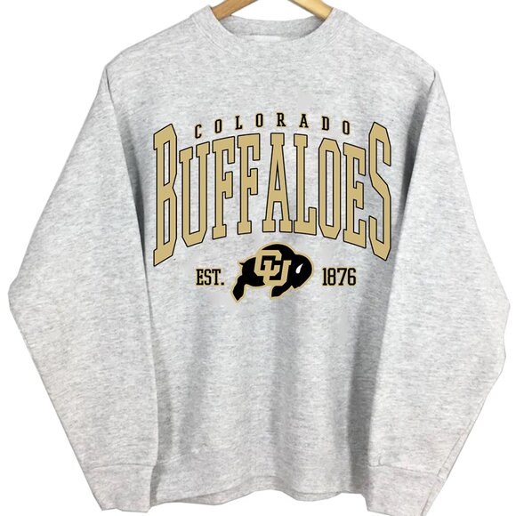 University of Colorado Crewneck Sweatshirt NCAA Colorado Buffaloes Shirt Sweater - Picture 1 of 3